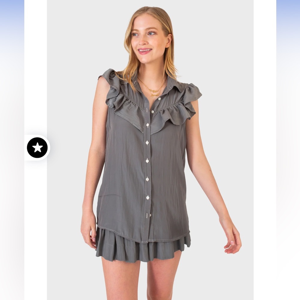 Koch Layla Top in Charcoal